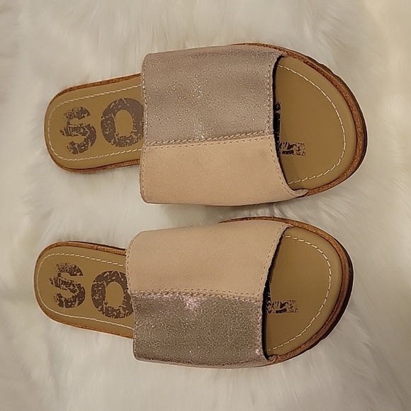 Sorel Ella Block Slide Sandal - Picture 1 of 5